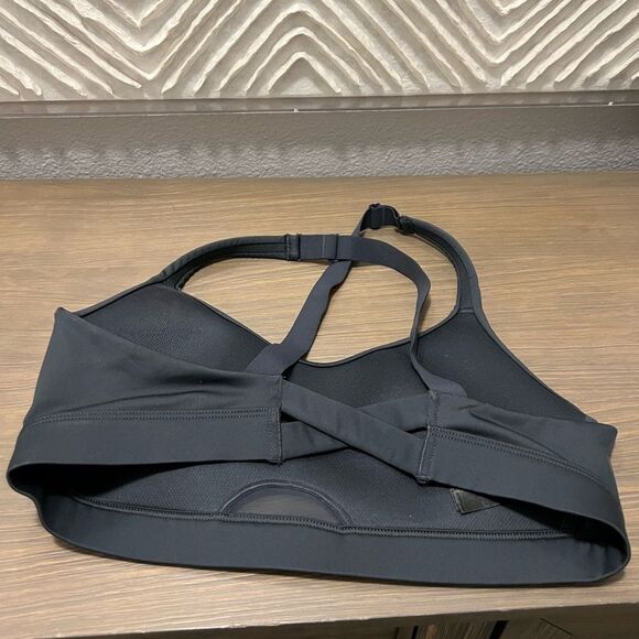 Victoria's Secret Sport Gray Mesh Adjustable Sports Racerback bra Cut Out L - Picture 6 of 8